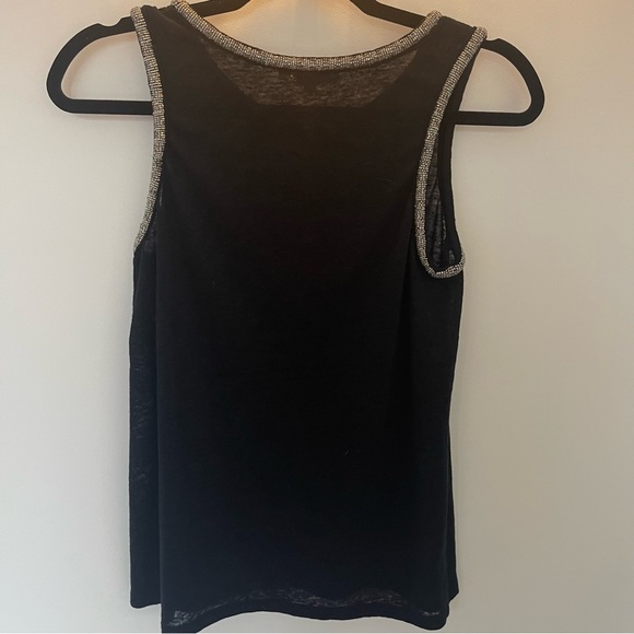 Maje Beaded Sleeveless Light Knit Top - Picture 5 of 8